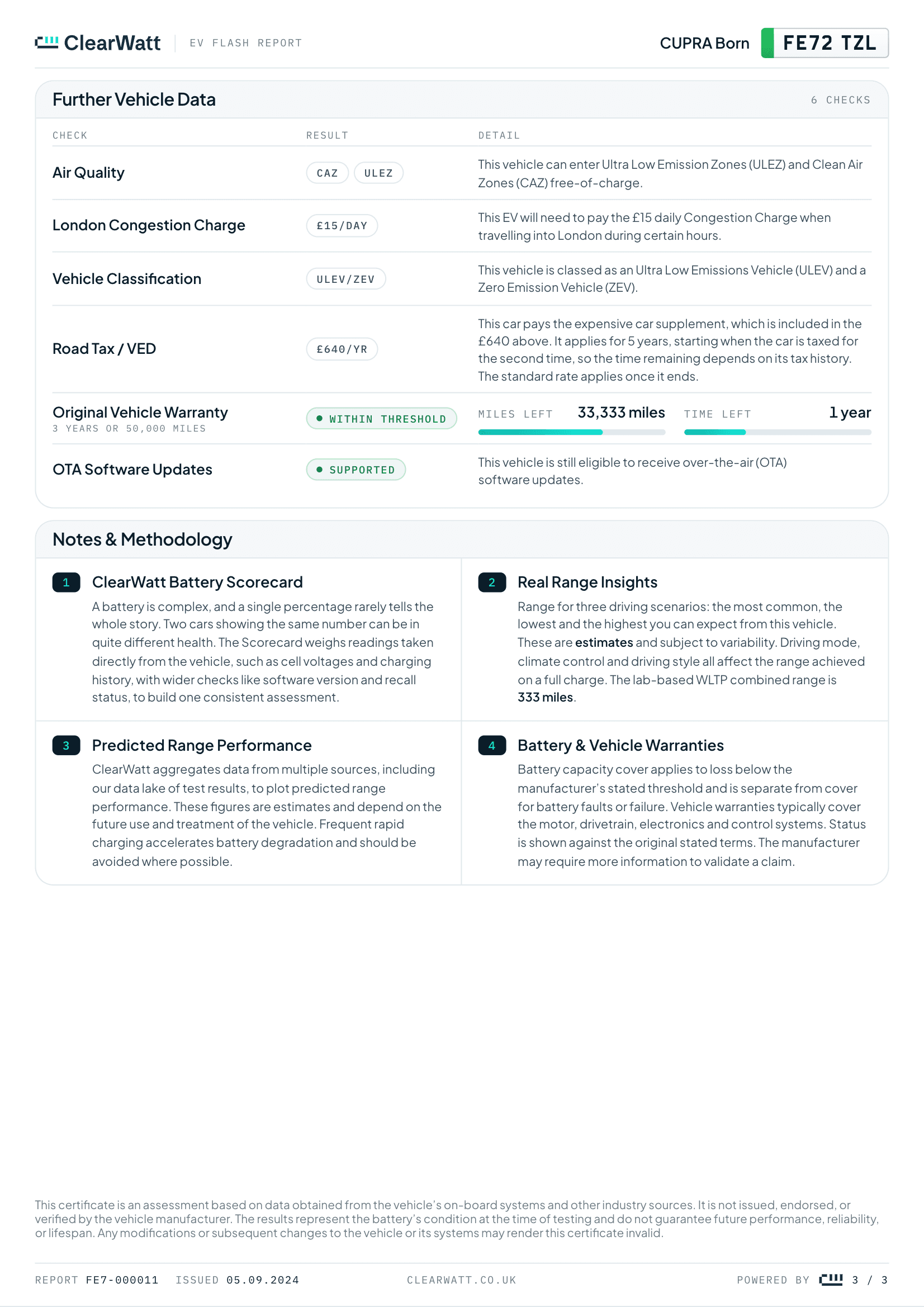 ClearWatt EV Flash Report, page 3
